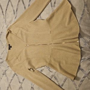 Womens sparkly peplum sweater